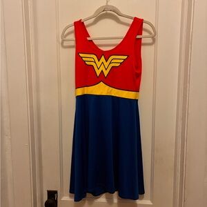 Wonder Woman Red and Blue Superhero Dress